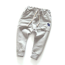 Child Kids Baby Boys Girls Unisex Harem Pants Trousers Elastic Waist Casual Cotton Long Pants for 2-7Years Children ILML