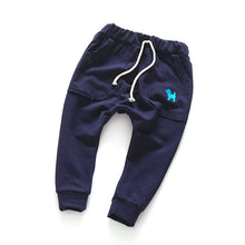 Child Kids Baby Boys Girls Unisex Harem Pants Trousers Elastic Waist Casual Cotton Long Pants for 2-7Years Children ILML