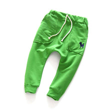 Child Kids Baby Boys Girls Unisex Harem Pants Trousers Elastic Waist Casual Cotton Long Pants for 2-7Years Children ILML