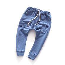 Child Kids Baby Boys Girls Unisex Harem Pants Trousers Elastic Waist Casual Cotton Long Pants for 2-7Years Children ILML