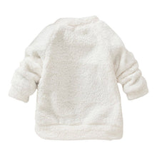 Children Baby Boys Girls Warm Sweater Clothing Lovely Bear Furry White Thick Pullover Coat ILML