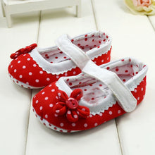 Cute Baby Girls Boy First Walkers Toddler Shoes Bootulti-color Dot Bow Children's Shoes Soft Sole Warm Shoe ILML