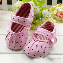 Cute Baby Girls Boy First Walkers Toddler Shoes Bootulti-color Dot Bow Children's Shoes Soft Sole Warm Shoe ILML