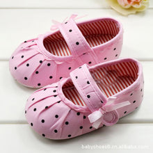 Cute Baby Girls Boy First Walkers Toddler Shoes Bootulti-color Dot Bow Children's Shoes Soft Sole Warm Shoe ILML
