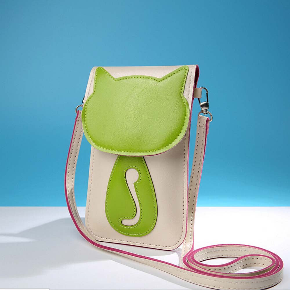 Cute Cartoon Purse Bag Leather Cross Body Shoulder Phone Coin Bag ILML