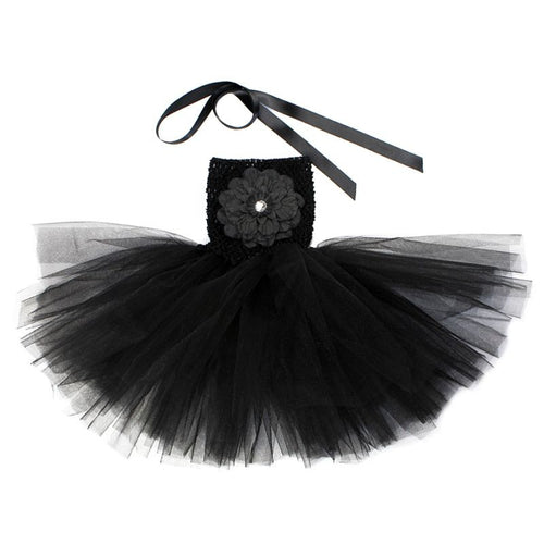 Cute Infant Baby Girls Dress Casual Flower Ball Gown Tutu Dress Solid Clothes 18 Colors PE3 ILML