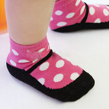 Cute Kids Baby Warm Socks born Polka Dot Socks Dress shoes Pattern Size 0-2T ILML