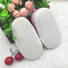 Cute Love Polka Dot Print Crib Shoes Boys Girls Laces Up Anti-Slip Sneaker ILML