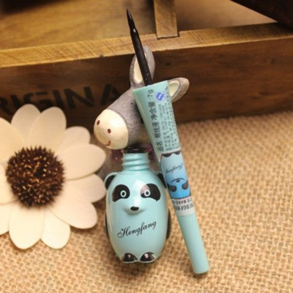 Cute Panda Waterproof Makeup Cosmetic Black Liquid Smooth Eye Liner Eyeliner Pen Whole ILML