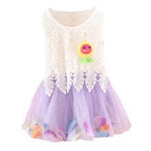 Cute Princess Baby Girls Sleeveless Floral Tutu Tulle Cotton Dress for 0-4Y ILML