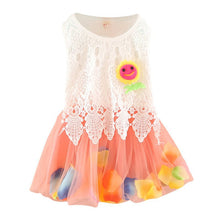 Cute Princess Baby Girls Sleeveless Floral Tutu Tulle Cotton Dress for 0-4Y ILML