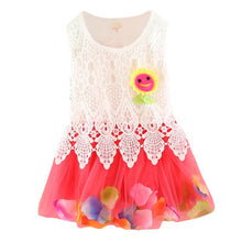 Cute Princess Baby Girls Sleeveless Floral Tutu Tulle Cotton Dress for 0-4Y ILML