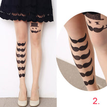 Cute Women Sexy Transparent Silk Stocking Tattoo Pantyhose Woman Leggings ILML