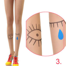 Cute Women Sexy Transparent Silk Stocking Tattoo Pantyhose Woman Leggings ILML