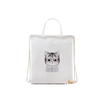 Cute Women Shoulder Bags Dual-use Messenger Bags Animal pattern Rabbit Cat Sunglasses Penguin Drawstring Bag Women's Hbags ILML