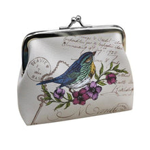 Delicate Print Pastoral Floral Bird Pattern Womens Wallet Card Key Holder Coin Purse Clutch Hbag Feminina Bags  ILML