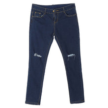 DesignerJeans Womens Denim Hollow Out Strech Blue Black Skinny High Waist Denim Pencil Pants Plus Size ILML