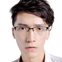 Durable Men Eyewear Metal Frame Half Rim Chic Design Clear Lens Eye Glasses Frame  ILML