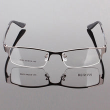 Durable Men Eyewear Metal Frame Half Rim Chic Design Clear Lens Eye Glasses Frame  ILML