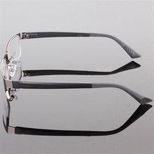Durable Men Eyewear Metal Frame Half Rim Chic Design Clear Lens Eye Glasses Frame  ILML