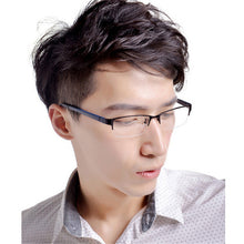 Durable Men Eyewear Metal Frame Half Rim Chic Design Clear Lens Eye Glasses Frame  ILML