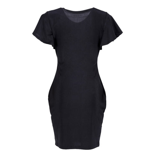 Elegant Women Lady Ruffles Sleeve Slim Bodycon Cocktail Party Dress LY3 ILML