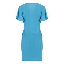 Elegant Women Lady Ruffles Sleeve Slim Bodycon Cocktail Party Dress LY3 ILML