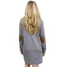 Elegant Women Long Sleeve Dresses Long Tops Jumper Pullover Sweatshirt Mini Dress ILML
