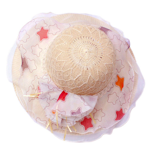 Elegant Women Straw Hat Bohemia Bowknot Sun Hat Foldable Beach Headwear ILML