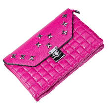 Elegant women messenger bags Envelope crossbody Shoulder Bag Lock Rivets Leather women's hbags bag bolsos ILML