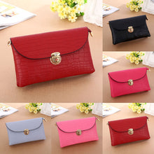 Fahsion Sold Women Crocodile Pattern leather Shoulder Messenger Hbag bag ladies pouch ILML