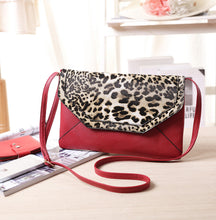 Fahsion Women bag Luxury Shining Leopard Envelope Satchel Cross Body Shoulder Bags bolsa feminina Hbags  ILML