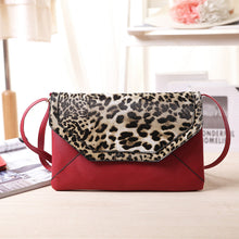 Fahsion Women bag Luxury Shining Leopard Envelope Satchel Cross Body Shoulder Bags bolsa feminina Hbags  ILML