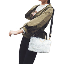 Famous Synthesic Fur Plush Women hbags messenger bags designer Tote Crossbody Shoulder bag bolsa feminina ILML