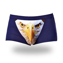 3D Wolf Eagle Underwear Men Cotton Boxer Cartoon Panties Ucrotch Animal Print Shorts Calzoncillos Homme ILML