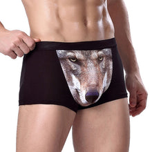 3D Wolf Eagle Underwear Men Cotton Boxer Cartoon Panties Ucrotch Animal Print Shorts Calzoncillos Homme ILML