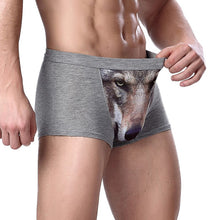 3D Wolf Eagle Underwear Men Cotton Boxer Cartoon Panties Ucrotch Animal Print Shorts Calzoncillos Homme ILML