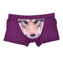 3D Wolf Eagle Underwear Men Cotton Boxer Cartoon Panties Ucrotch Animal Print Shorts Calzoncillos Homme ILML