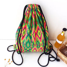 Backpack women backpack casaul Geometric Printing Bags Drawstring backpacks for girls teenage bag  ILML