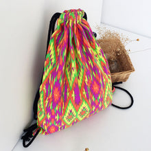 Backpack women backpack casaul Geometric Printing Bags Drawstring backpacks for girls teenage bag  ILML