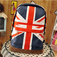 Canvas Women backpack Striped UK British Flag Printing for girls Satchel Bag Students school backpack ILML
