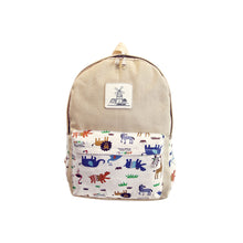 Children Backpacks Cute Animal Printing Nylon Cat Backpack Schoolbag Bag Backpack for teenage girls boys ILML