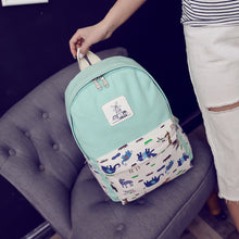 Children Backpacks Cute Animal Printing Nylon Cat Backpack Schoolbag Bag Backpack for teenage girls boys ILML