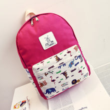 Children Backpacks Cute Animal Printing Nylon Cat Backpack Schoolbag Bag Backpack for teenage girls boys ILML
