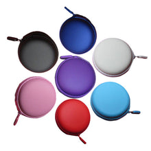 Colourful EVA Portable Mini Round Hard Storage Case Bag for Cards Zipper Holder  ILML