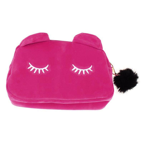 Cosmetic Makeup Cartoon Cat Storage Bags Pen Pencil Pouch Cases ILML