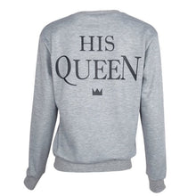 Couples Sweatshirts Print KING QUEEN Long Sleeve Hoodies Lovers Sweatshirt Men and Women Pullovers ILML