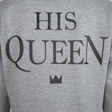 Couples Sweatshirts Print KING QUEEN Long Sleeve Hoodies Lovers Sweatshirt Men and Women Pullovers ILML