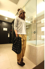 Crossbody Hbag Women Shoulder Bags Rivet Canvas Girl Women's Hbags Messenger Bags Ladies Purse Large Tote bag ILML