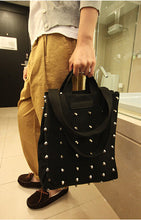 Crossbody Hbag Women Shoulder Bags Rivet Canvas Girl Women's Hbags Messenger Bags Ladies Purse Large Tote bag ILML
